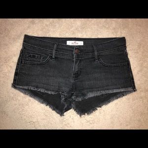 Black Hollister Jean Shorts